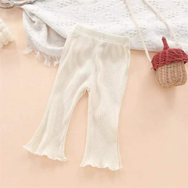 Soft Cotton Baby Trousers With Elastic Waist For Newborns - ToylandEU