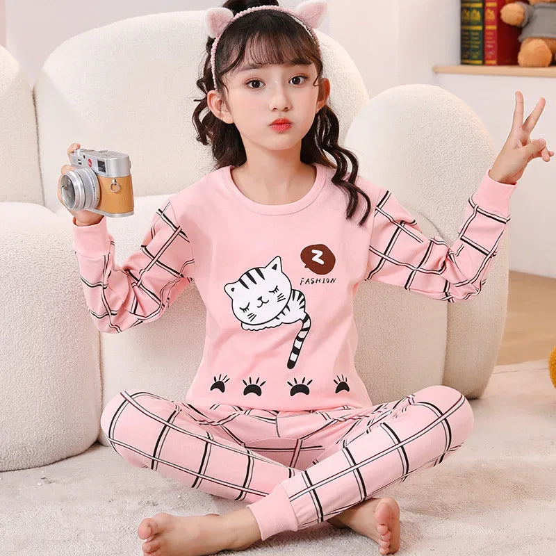 Soft Cotton Dinosaur Print Pajama Set For Kids 2 To 14 Years - ToylandEU
