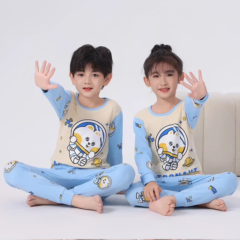 Soft Cotton Dinosaur Print Pajama Set For Kids 2 To 14 Years - ToylandEU