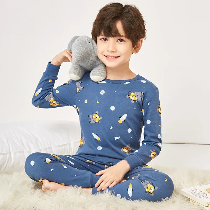 Soft Cotton Dinosaur Print Pajama Set For Kids 2 To 14 Years - ToylandEU