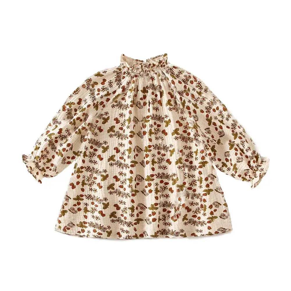 Soft Cotton Floral Baby Girl Dress For Spring And Autumn - ToylandEU