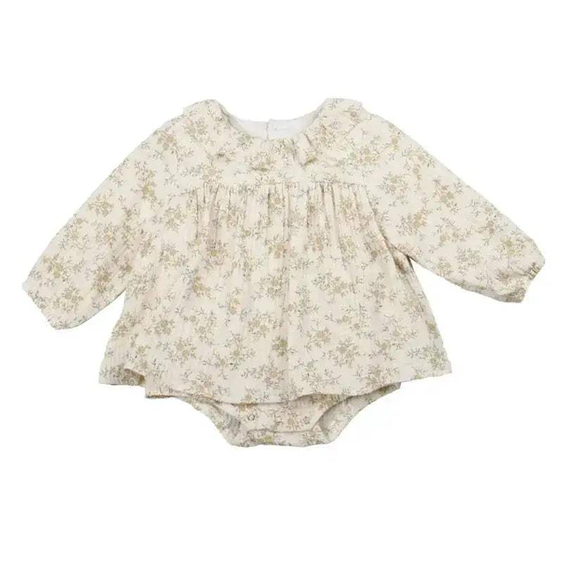 Soft Cotton Floral Baby Girl Dress For Spring And Autumn - ToylandEU