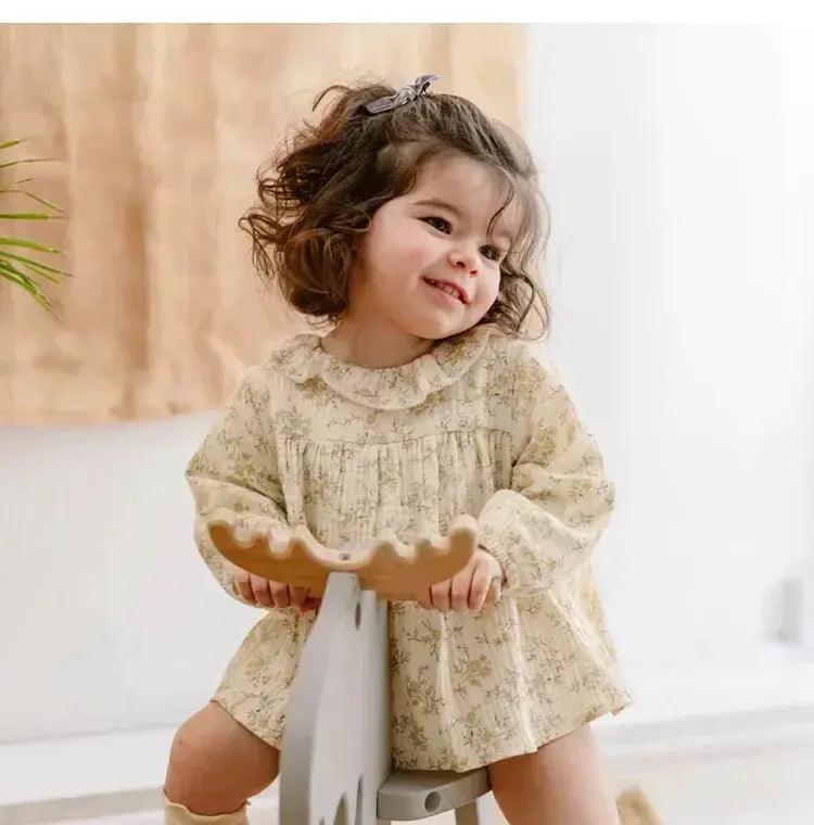  Soft Cotton Floral Baby Girl Dress Spring And Autumn -  ToylandEU™
