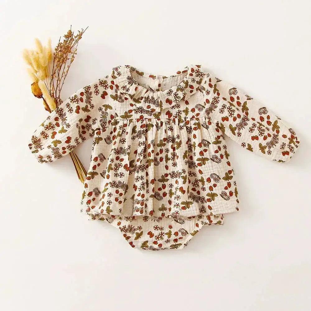  Soft Cotton Floral Baby Girl Dress Spring And Autumn -  ToylandEU™