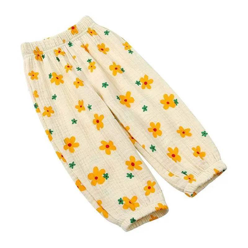 Soft Cotton Mosquito Proof Pants with Cute Prints for Kids Aged 1 to 6 Years - ToylandEU