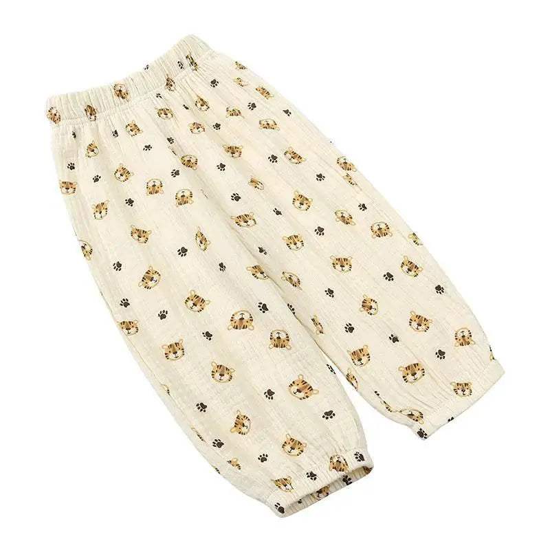 Soft Cotton Mosquito Proof Pants with Cute Prints for Kids Aged 1 to 6 Years - ToylandEU