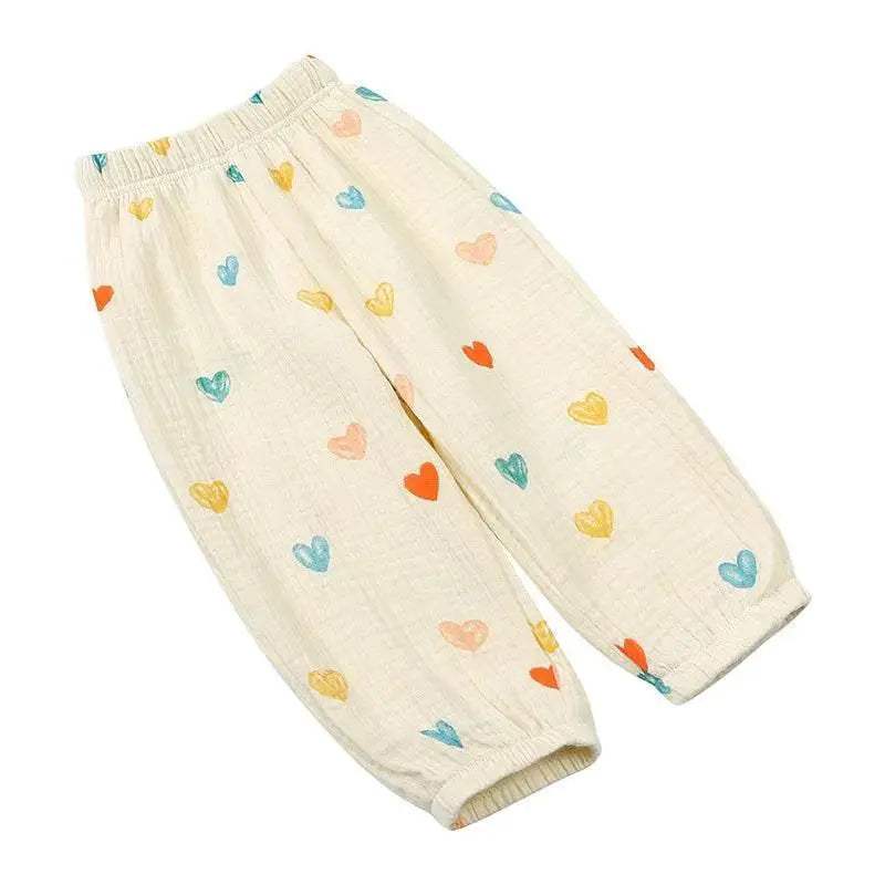 Soft Cotton Mosquito Proof Pants with Cute Prints for Kids Aged 1 to 6 Years - ToylandEU