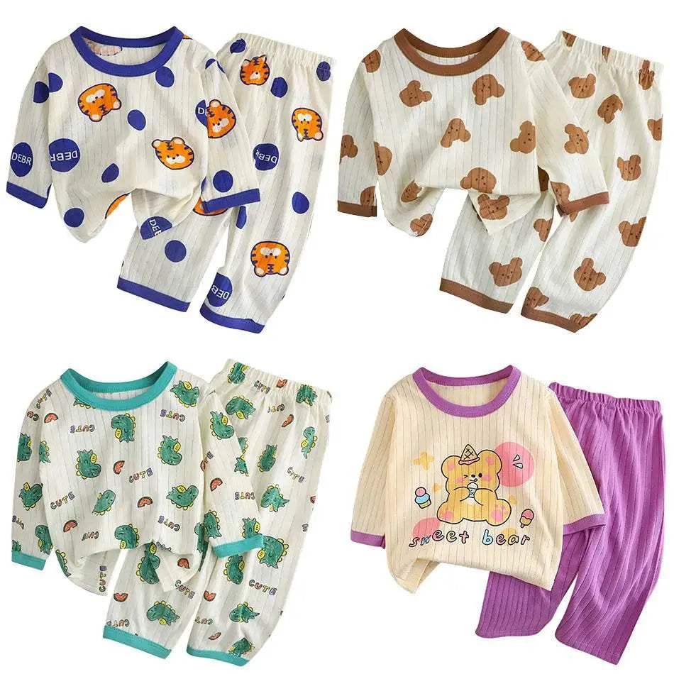  Soft Cotton Pajama Set Kids Cartoon Bear Toyland EU -  ToylandEU™