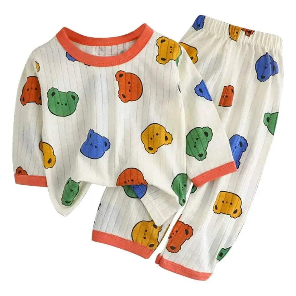  Soft Cotton Pajama Set Kids Cartoon Bear Toyland EU -  ToylandEU™