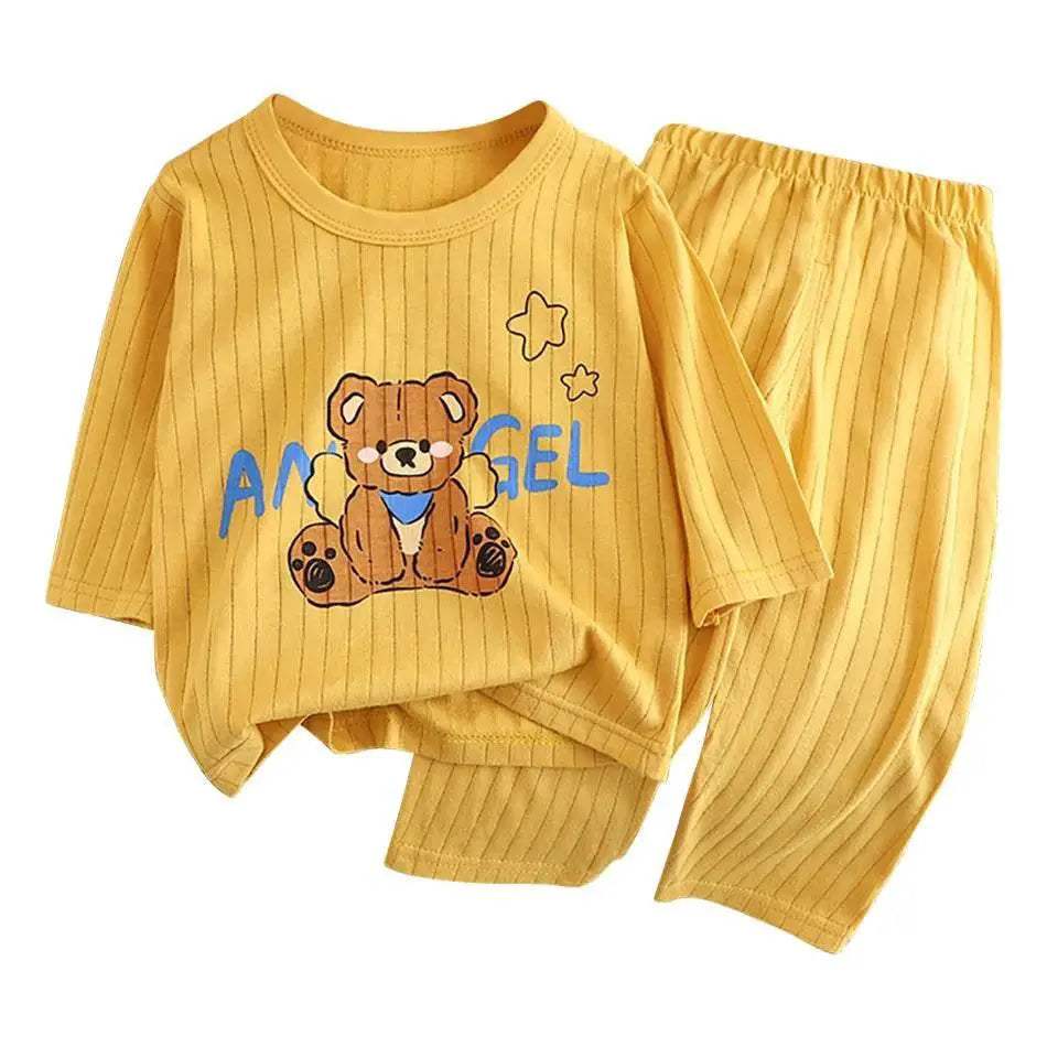  Soft Cotton Pajama Set Kids Cartoon Bear Toyland EU -  ToylandEU™