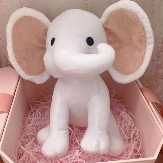 Soft & Cuddly White Elephant Stuffed Doll - Perfect Playtime Companion for Kids - ToylandEU