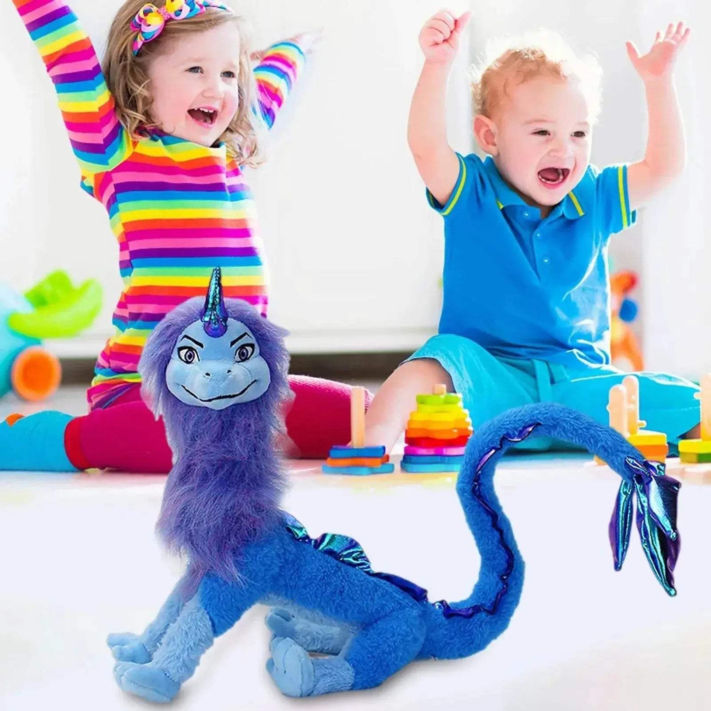  Cuddly Dragon Plush Toy Blue Sisu Toyland EU -  ToylandEU™