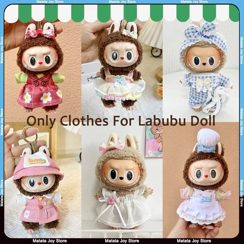 Soft Fabric Doll Clothing Set with Colorful Accessories for 17cm Labubu Dolls Labubu - ToylandEU