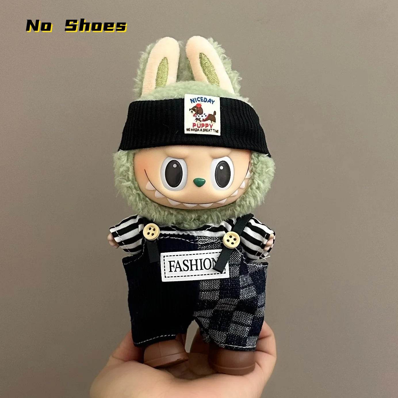 Soft Fabric Overall Set for 17cm Labubu Doll with Colorful Summer Design for Fashion Enthusiasts Labubu - ToylandEU