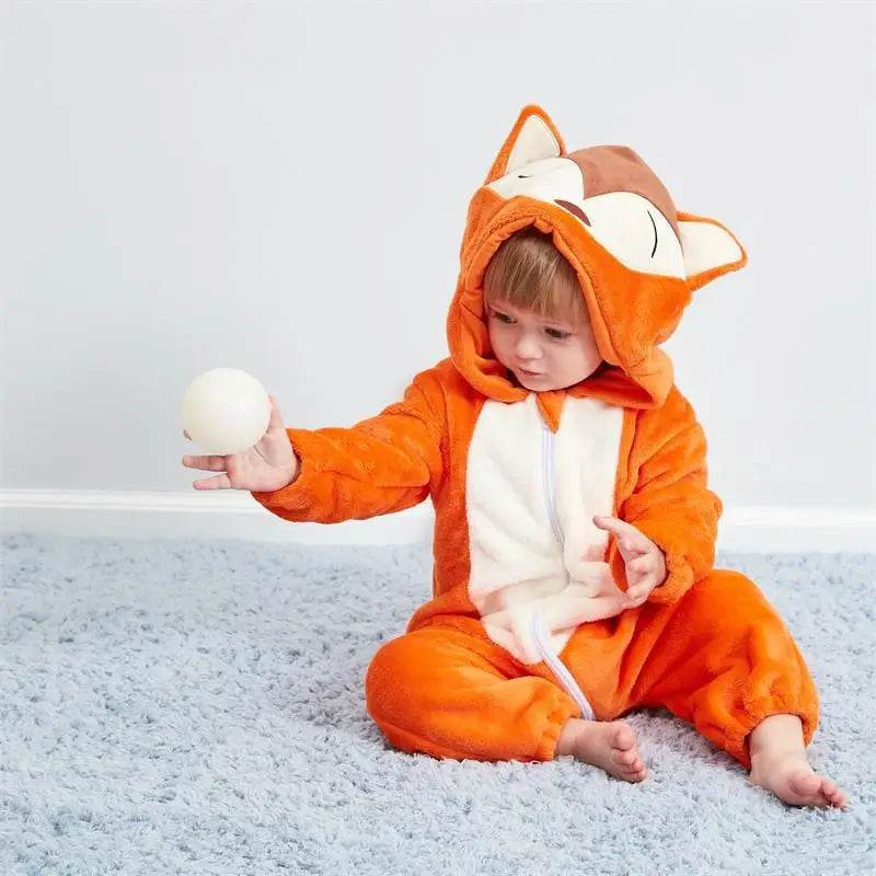 Soft Flannel Kigurumi Pajamas Animal Cosplay For Toddlers - ToylandEU