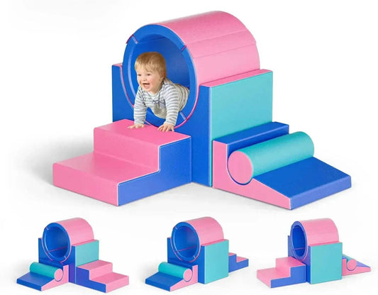  Soft Foam Climbing Blocks Toddlers Five Piece Set Safe -  ToylandEU™