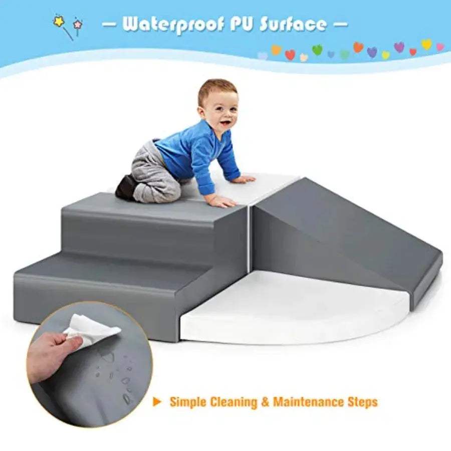  Soft Foam Toddler Climber Indoor Activity Set 4 Piece -  ToylandEU™