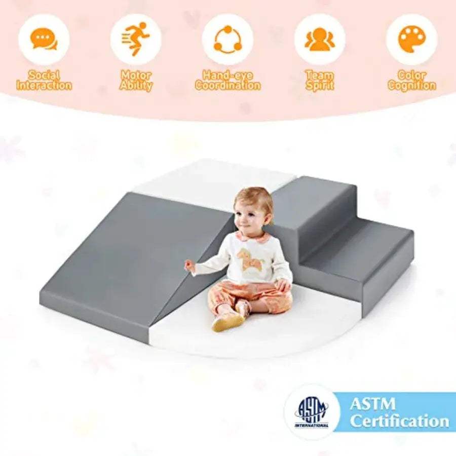  Soft Foam Toddler Climber Indoor Activity Set 4 Piece -  ToylandEU™