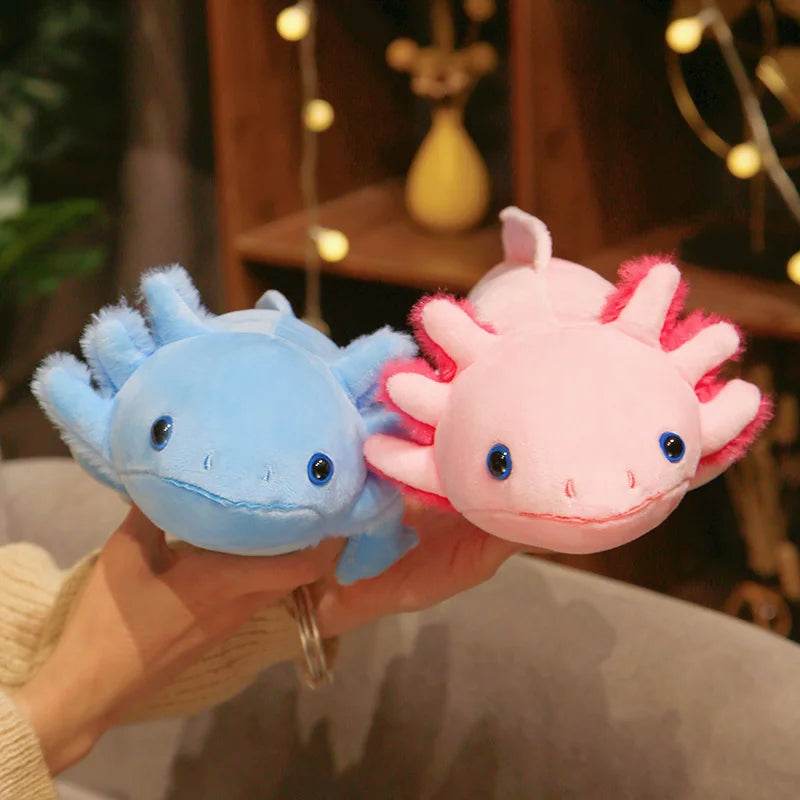 Soft Kawaii Plush Toy with Colorful Axolotl Design for Kids and Educational Play - ToylandEU