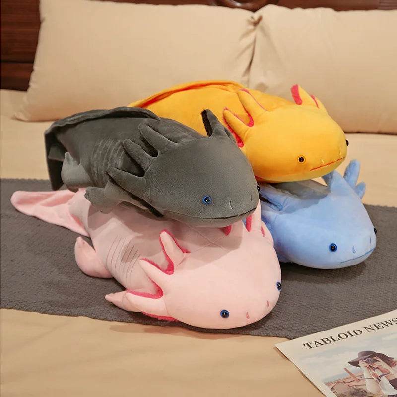 Soft Kawaii Plush Toy with Colorful Axolotl Design for Kids and Educational Play - ToylandEU