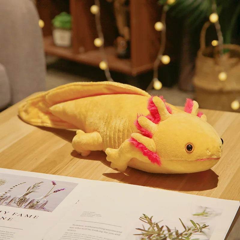 Soft Kawaii Plush Toy with Colorful Axolotl Design for Kids and Educational Play - ToylandEU