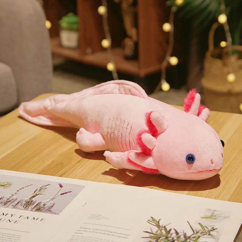 Soft Kawaii Plush Toy with Colorful Axolotl Design for Kids and Educational Play - ToylandEU
