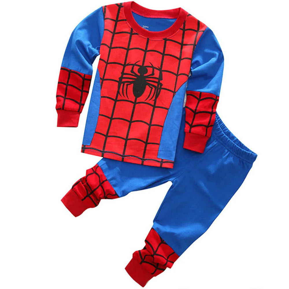 Soft Kids Pajamas Disney Cartoon Long Sleeve For Boys 4 To 7 Years Cotton Knit Winter Sleepwear - ToylandEU