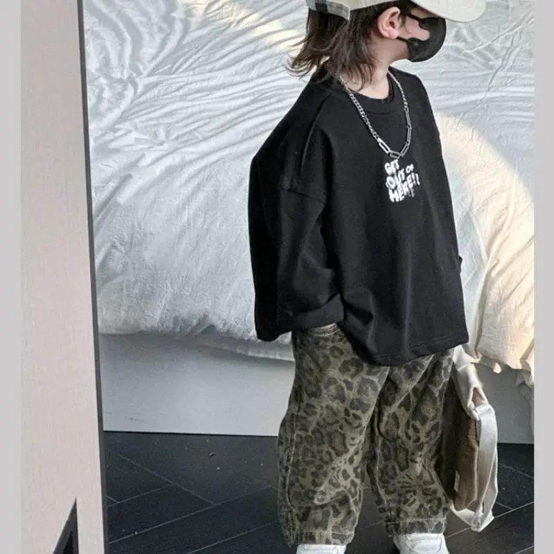  Soft Leopard Print Kids Jeans 7 to 13 Toyland EU -  ToylandEU™