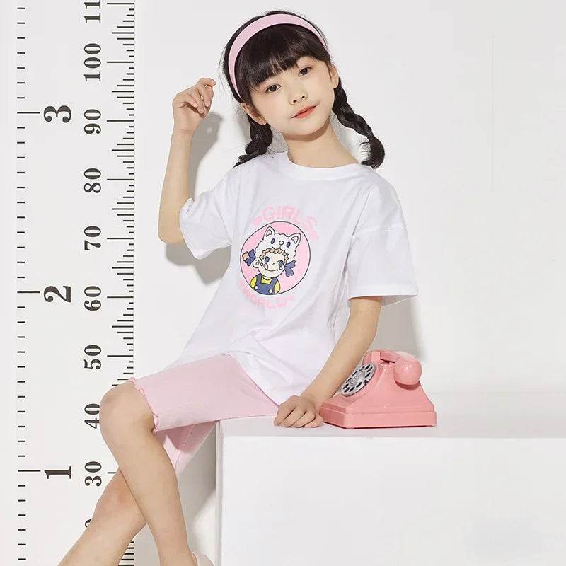 Soft Modal Cotton Knee Length Girls Leggings With Ruched Ruffle Details For Ages 3 To 10 - ToylandEU