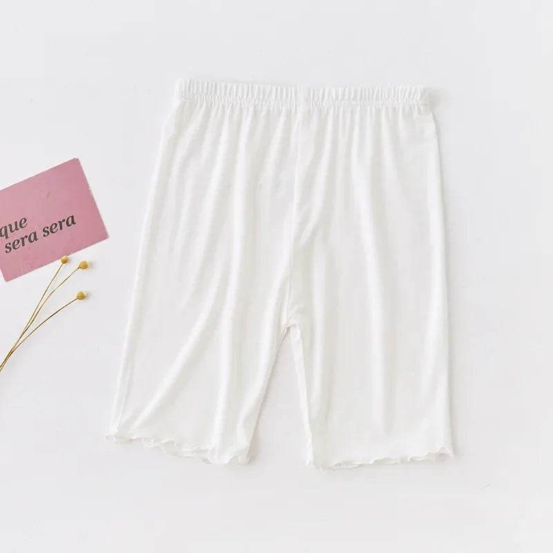 Soft Modal Cotton Knee Length Girls Leggings With Ruched Ruffle Details For Ages 3 To 10 - ToylandEU