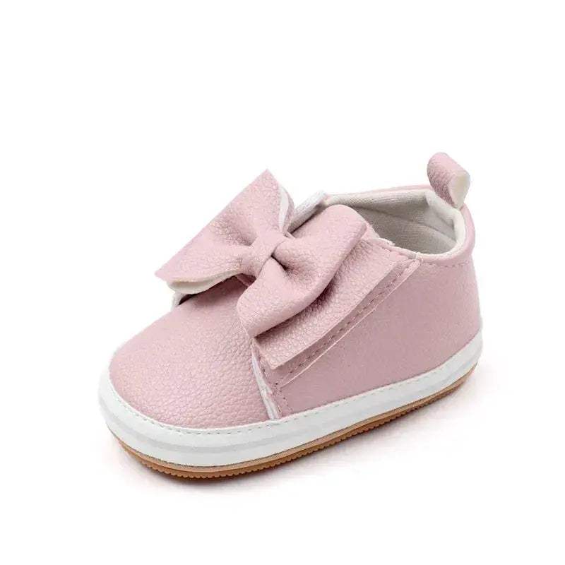 Soft PU Baby Girl Shoes Non Slip Prewalking Comfort - ToylandEU