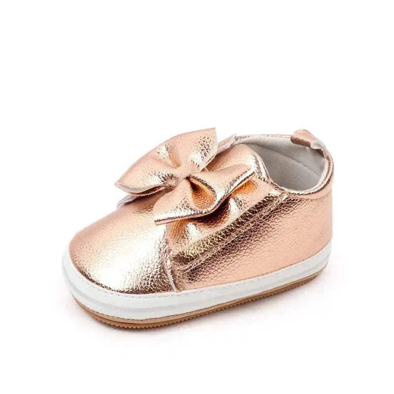 Soft PU Baby Girl Shoes Non Slip Prewalking Comfort - ToylandEU