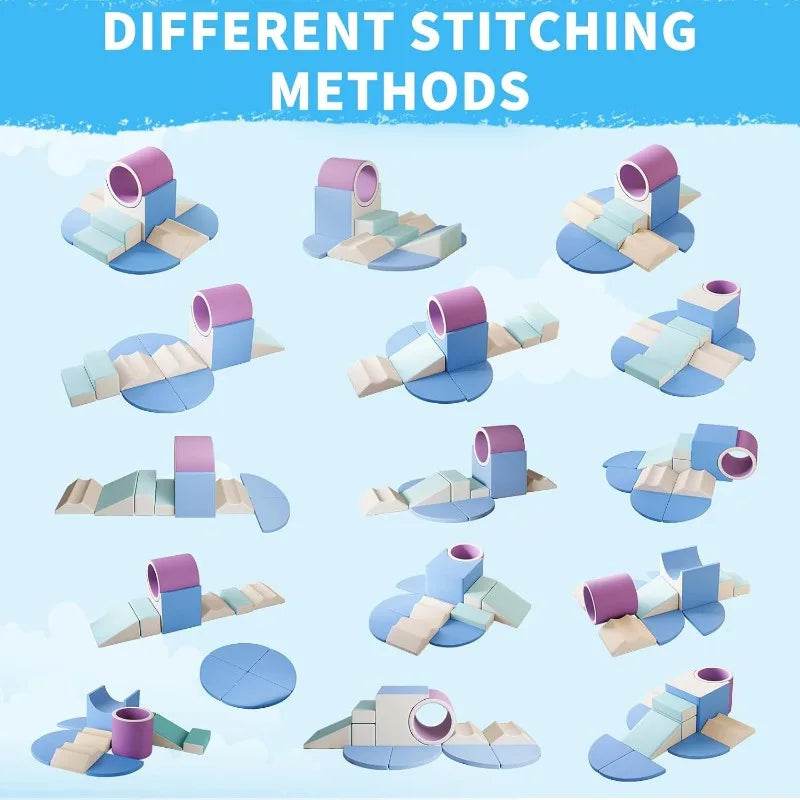 Soft Play Climbing for Toddlers, 10pcs Foam Blocks Set - ToylandEU