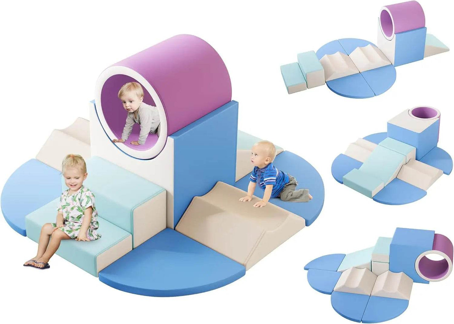 Soft Play Climbing for Toddlers, 10pcs Foam Blocks Set - ToylandEU