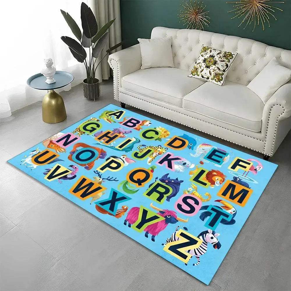  Soft Playroom Rug Alphabet Cartoon Non Slip Toyland EU -  ToylandEU™