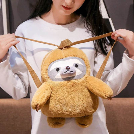 Soft Plush Backpack Lifelike Sloth Designs For Kids - ToylandEU