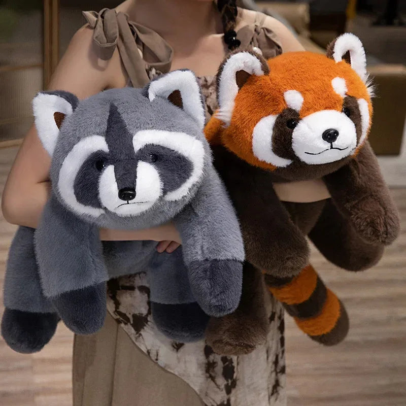 Soft Plush Pillow Raccoon And Red Panda Home Decor Gift - ToylandEU