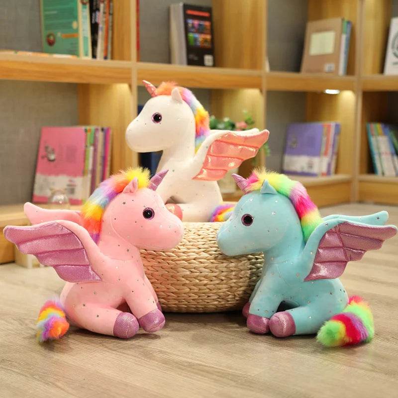 Soft Plush Toy Angel Unicorn Pillow For Girls Gift Decor - ToylandEU