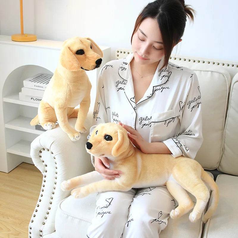Soft Plush Toy Large Golden Retriever Guide Dog For Adults - ToylandEU