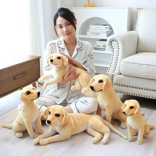 Soft Plush Toy Large Golden Retriever Guide Dog For Adults - ToylandEU