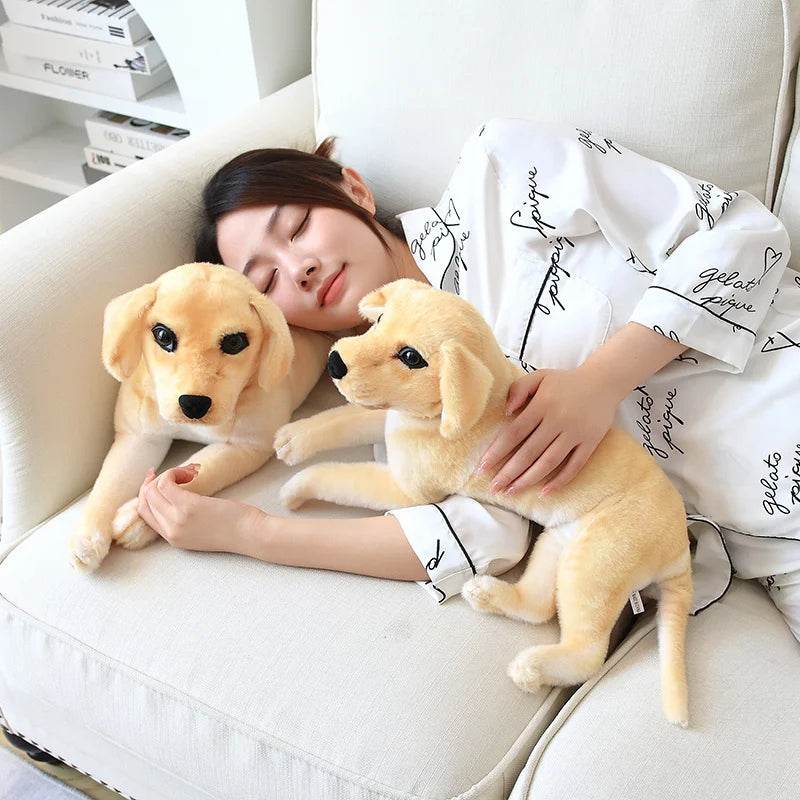 Soft Plush Toy Large Golden Retriever Guide Dog For Adults - ToylandEU