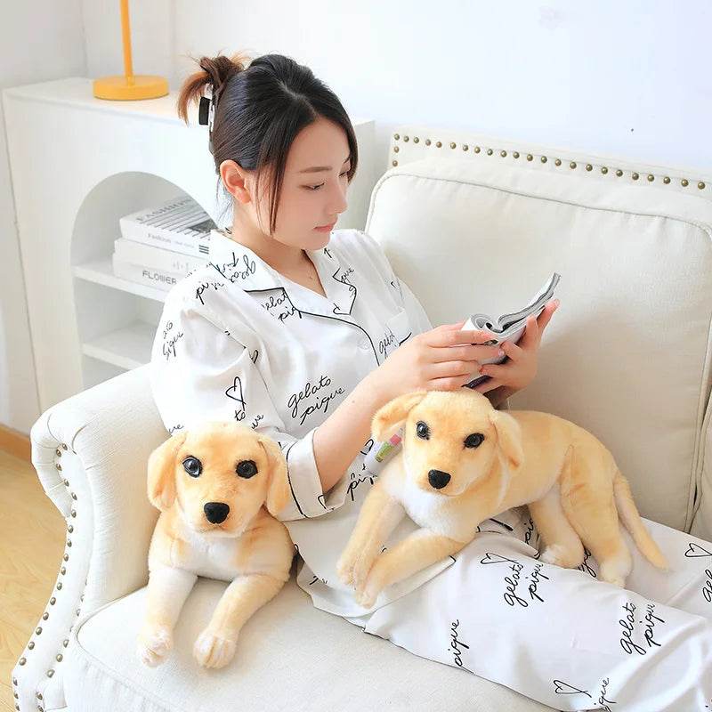 Soft Plush Toy Large Golden Retriever Guide Dog For Adults - ToylandEU