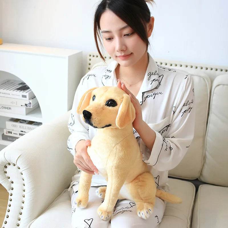 Soft Plush Toy Large Golden Retriever Guide Dog For Adults - ToylandEU