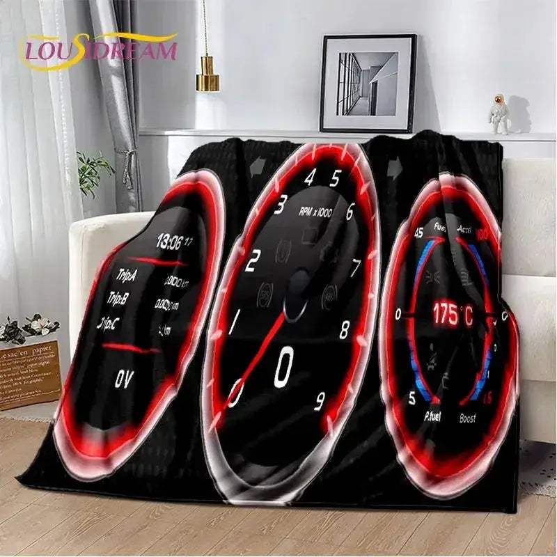 Soft Racing Car Plush Blanket Throw For Living Room - ToylandEU