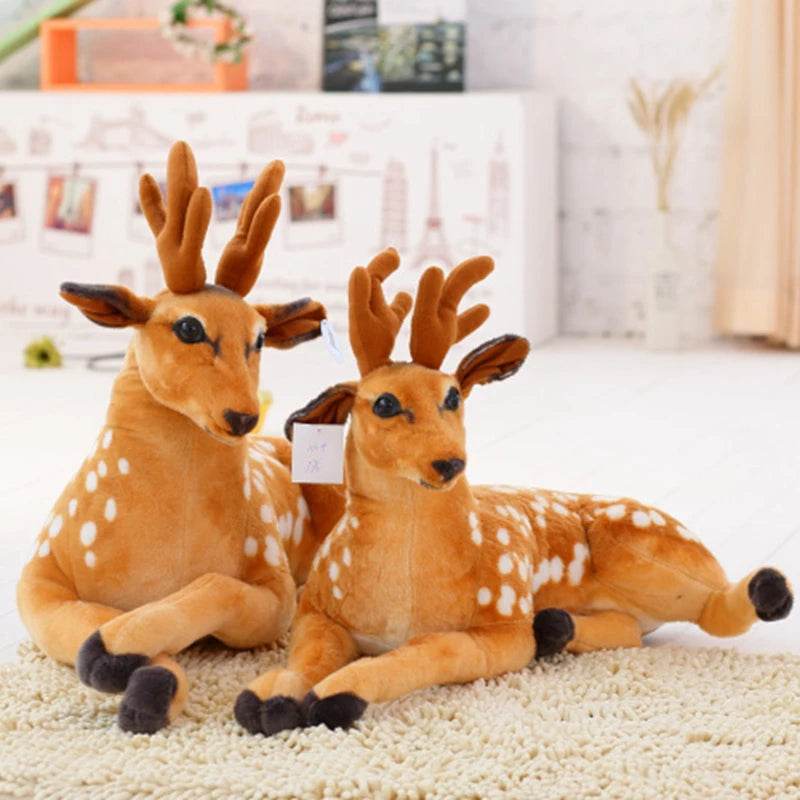 Soft Sika Deer Plush Toy Cute Simulation Playmate For Kids - ToylandEU
