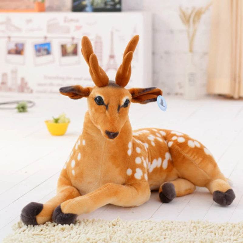 Soft Sika Deer Plush Toy Cute Simulation Playmate For Kids - ToylandEU