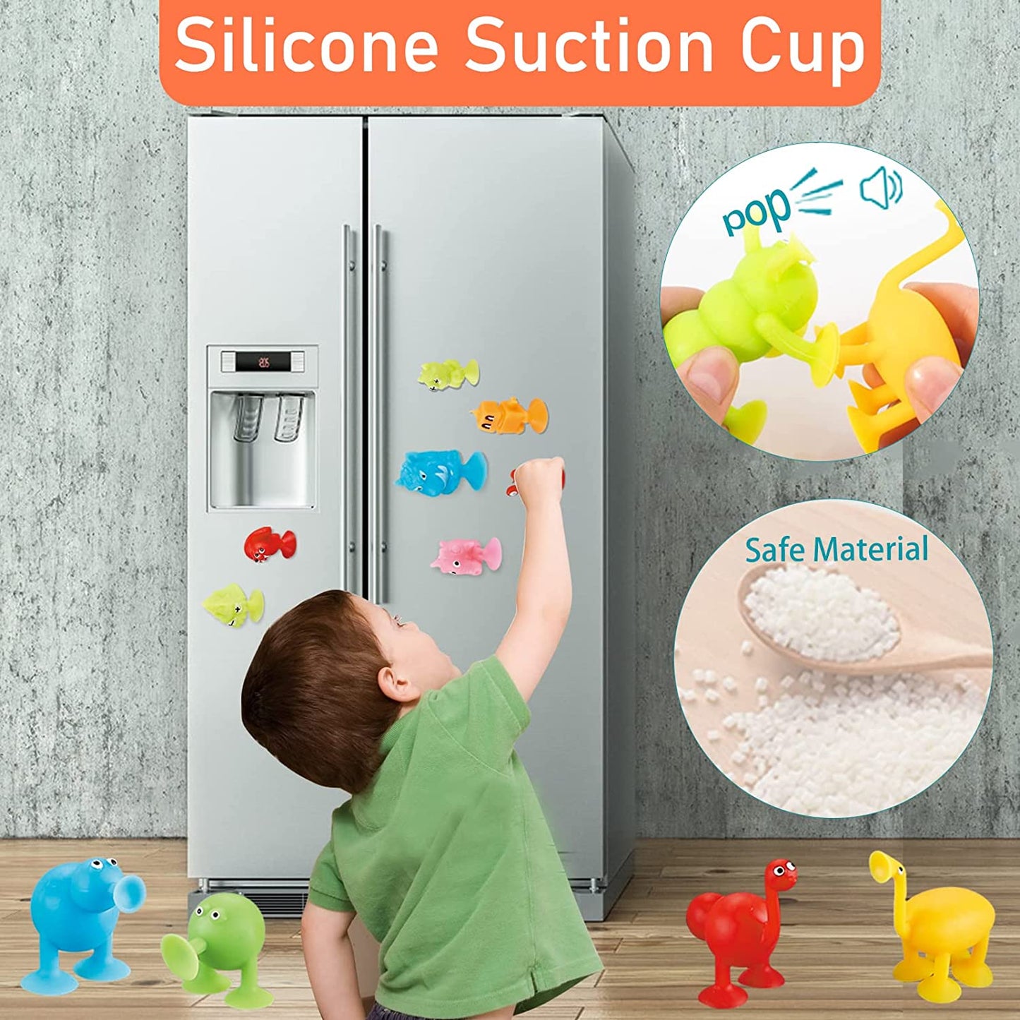 Animal Shape Silicone Suction Building Blocks Toy for Kids - ToylandEU