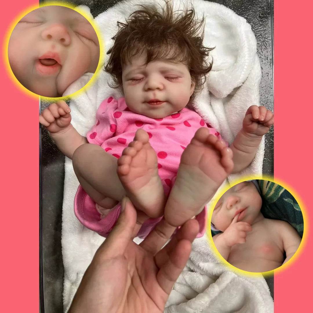 Soft Silicone Reborn Doll Open Mouth 18 Inch For Girls - ToylandEU