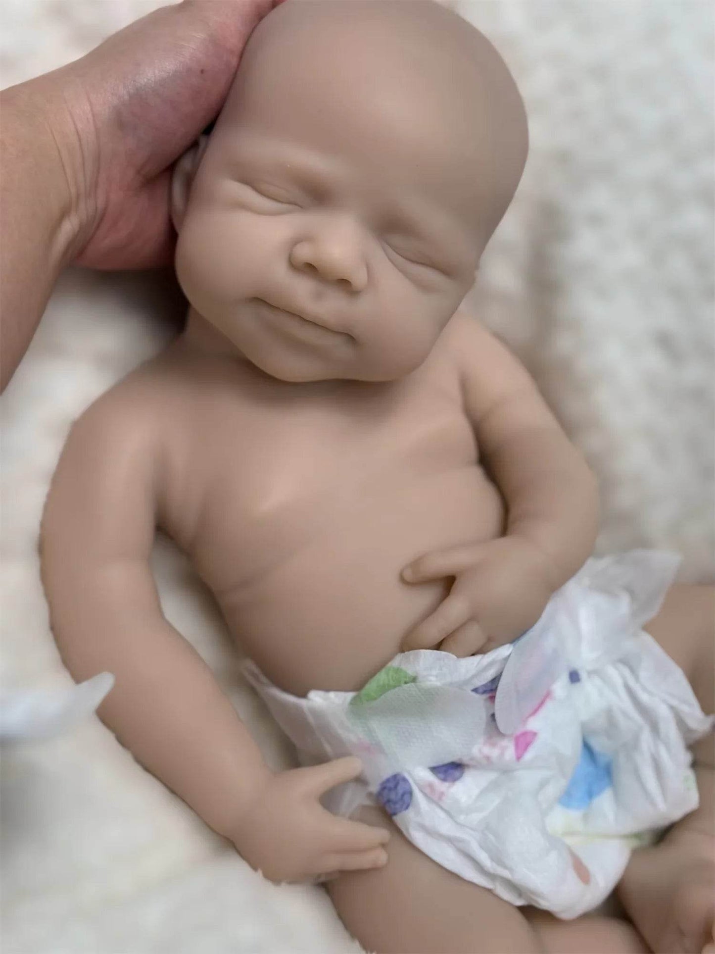 Soft Silicone Reborn Doll Open Mouth 18 Inch For Girls - ToylandEU