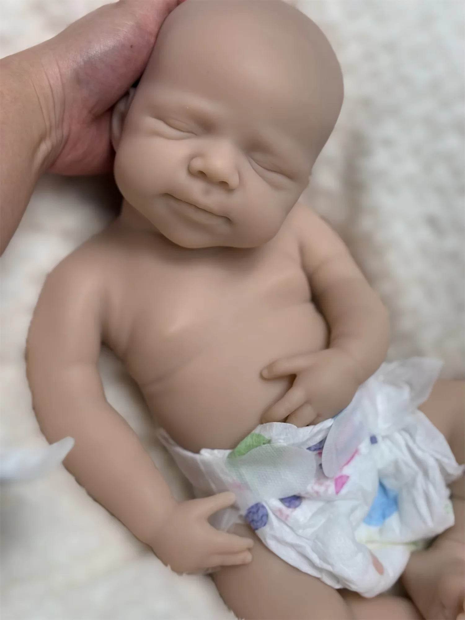 Soft Silicone Reborn Doll Open Mouth 18 Inch For Girls - ToylandEU